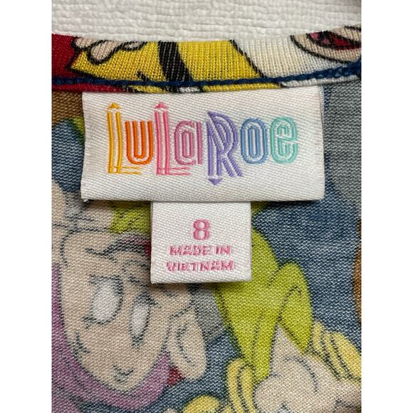 DISNEY LuLaRoe girls Mae dress size 8 Snow Whites 7 dwarfs - Picture 2 of 7